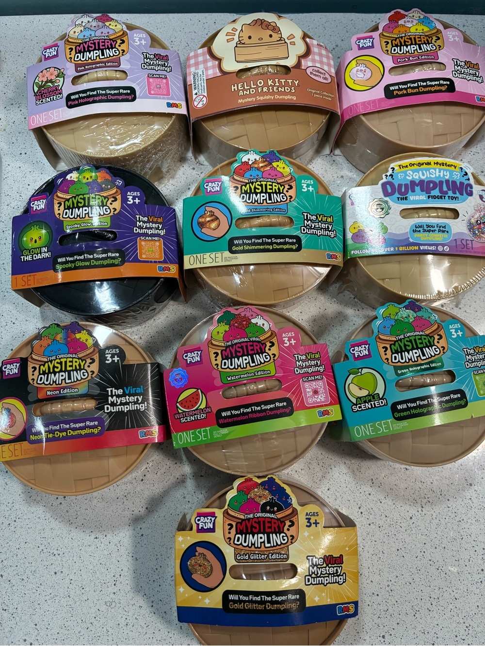 RMS Mystery Dumplings 100% Authentic viral set of 10 different editions
